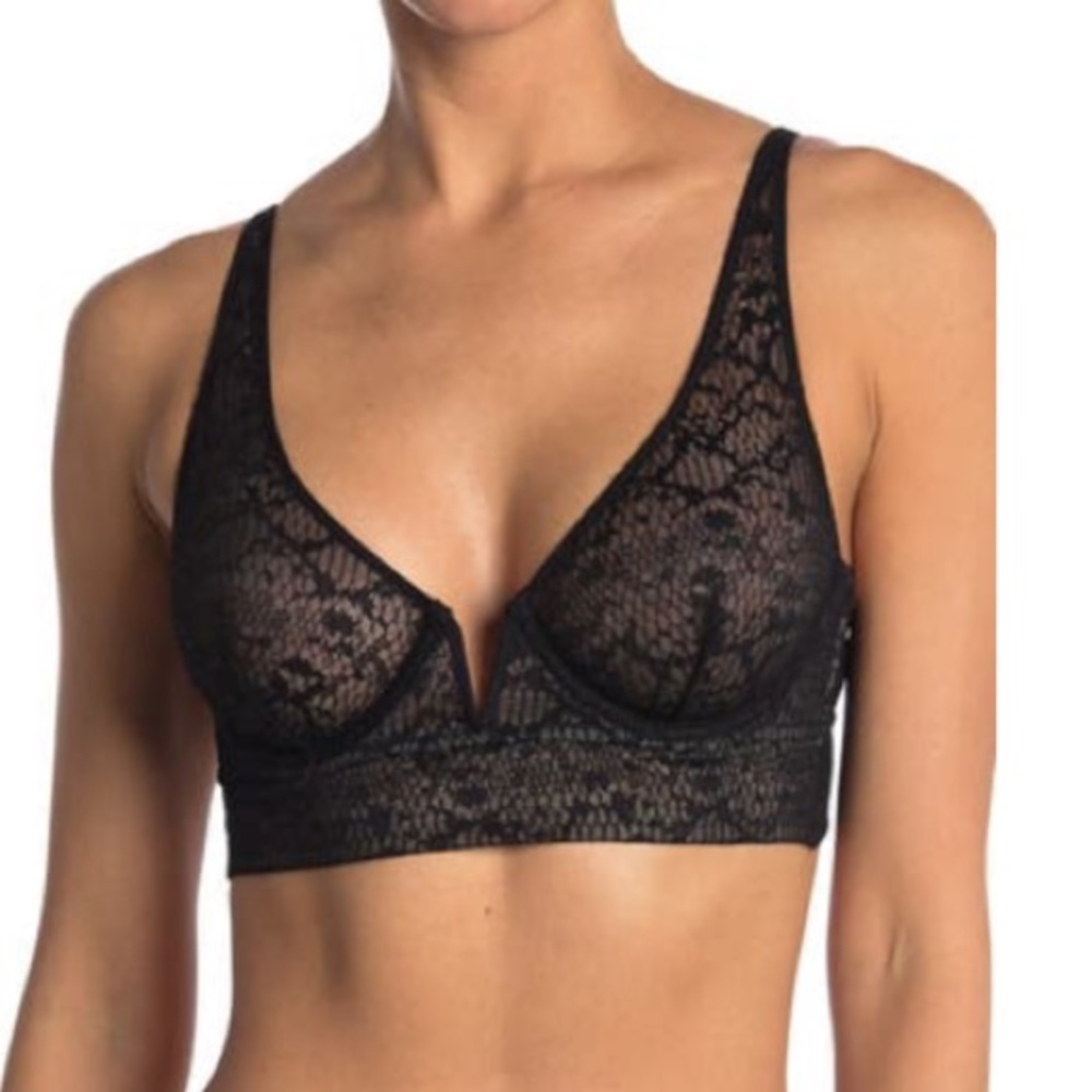 Free People Intimately Tameeka Black Underwire Bra Size XS